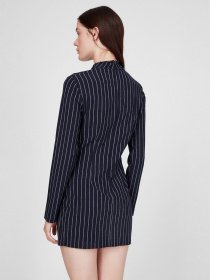 Платье мини Sassofono модель A191-SF-401171, СИНІЙ-БІЛИЙ Фото