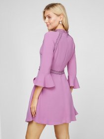 Платье мини Sassofono модель A191-SF-145171-1, ЛІЛОВИЙ Фото