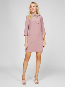 Платье мини Sassofono модель A191-SF-147171, ЛАВАНДОВИЙ Фото