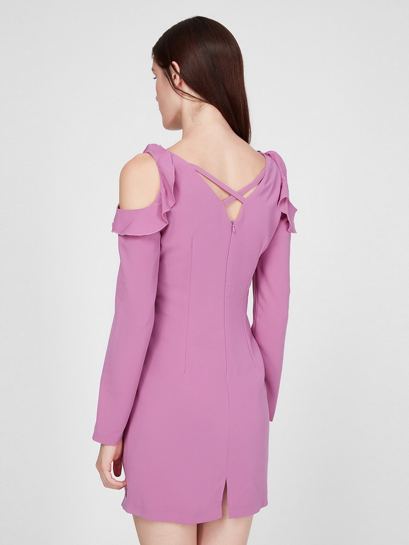 Платье мини Sassofono модель A191-SF-152171-1, ЛІЛОВИЙ Фото