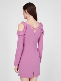 Платье мини Sassofono модель A191-SF-152171-1, ЛІЛОВИЙ Фото
