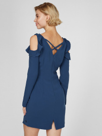 Платье мини Sassofono модель A191-SF-152171-1, СИНІЙ Фото