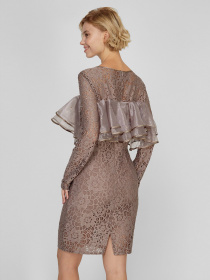 Платье мини Sassofono модель A191-SF-163171, НОРКОВИЙ Фото