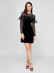 Платье мини Sassofono модель A191-SF-170171, ЧОРНИЙ Фото