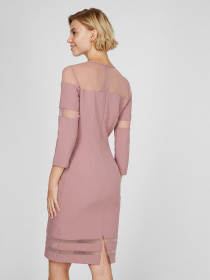 Платье миди Sassofono модель A191-SF-171171, ЛАВАНДОВИЙ Фото