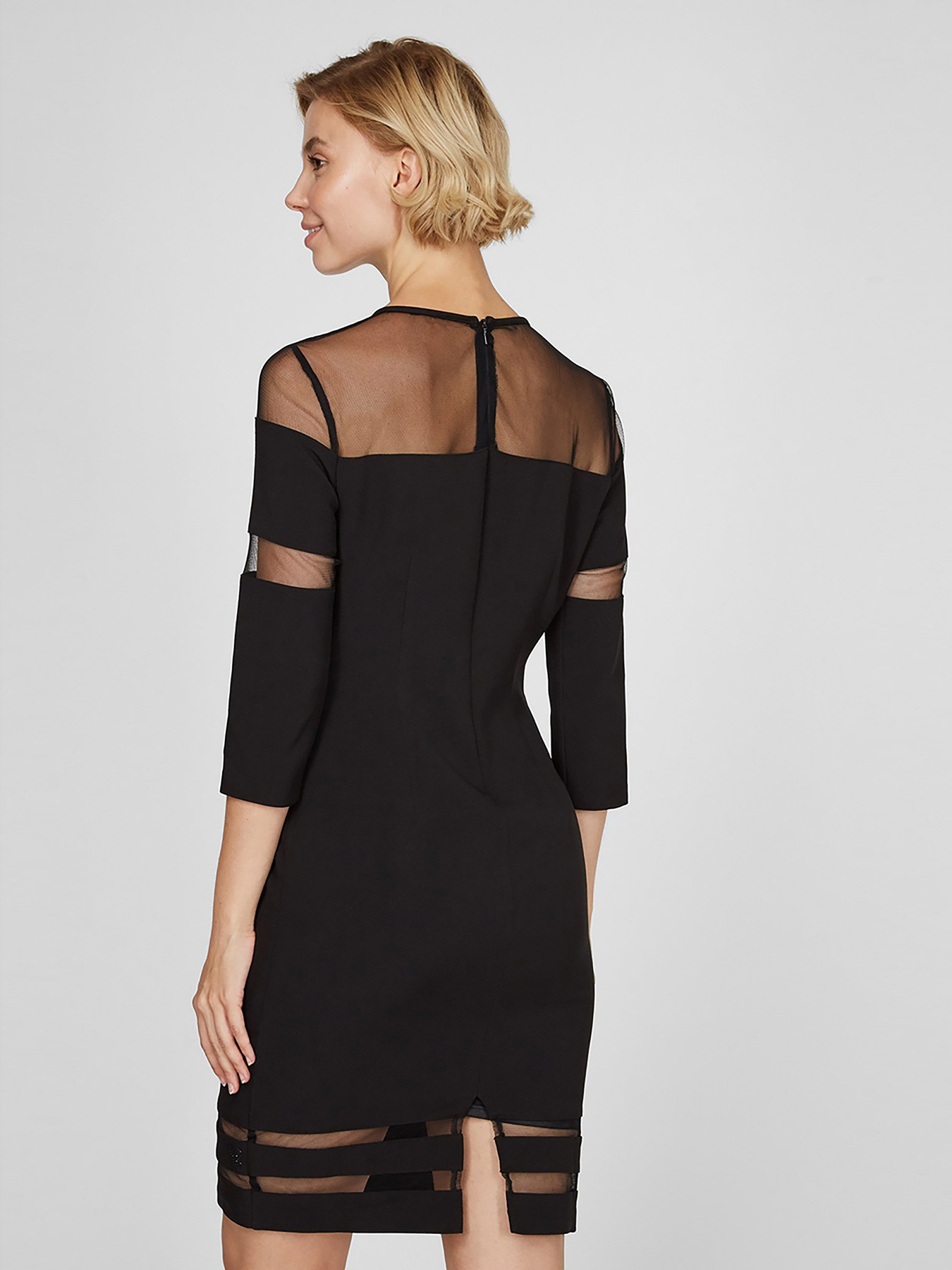 Платье мини Sassofono модель A191-SF-171171, ЧОРНИЙ Фото