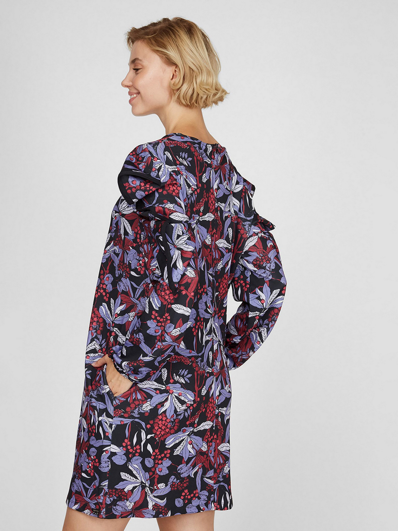 Платье мини Sassofono модель A191-SF-261171-1, ЛІЛОВИЙ Фото