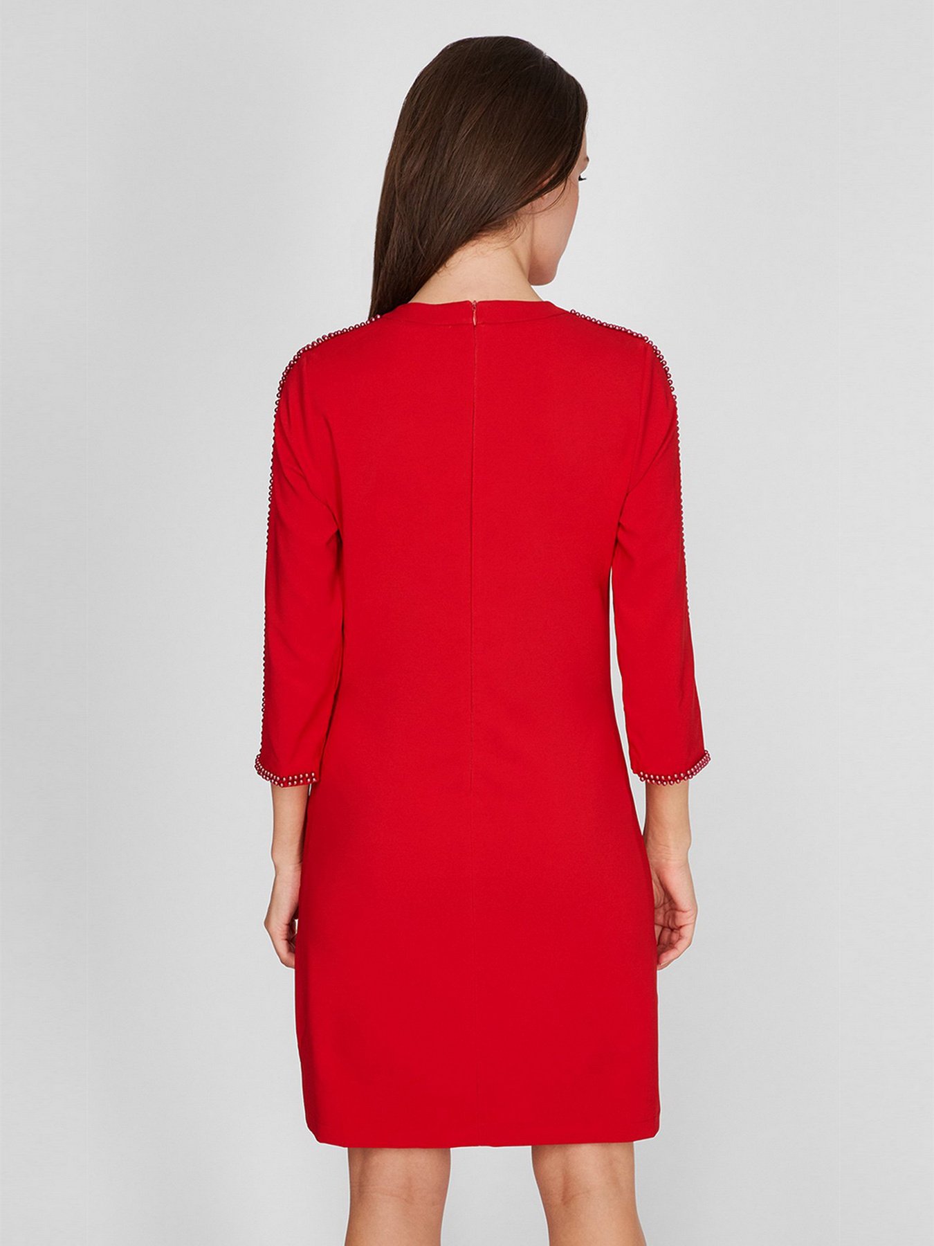 Платье мини Sassofono модель A201-SC-4259, ЧЕРВОНИЙ Фото