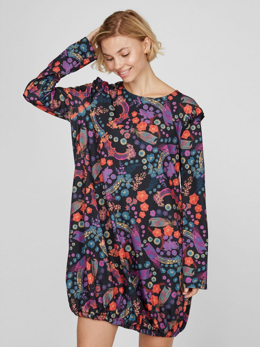 Платья Sassofono модель A191-SF-266171-1, ЧОРНИЙ Фото