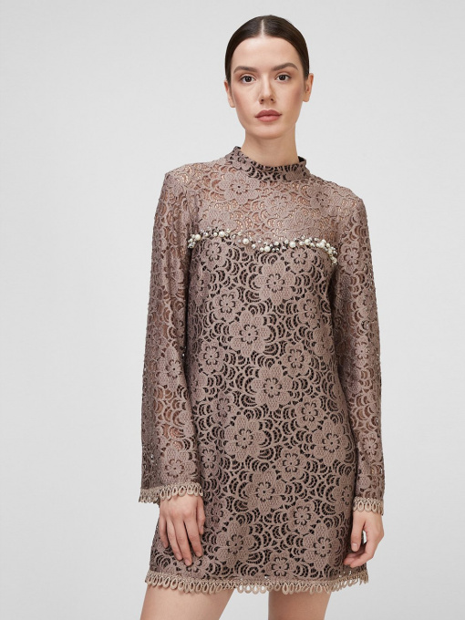 Платья Sassofono модель A191-SF-309171, НОРКОВИЙ Фото