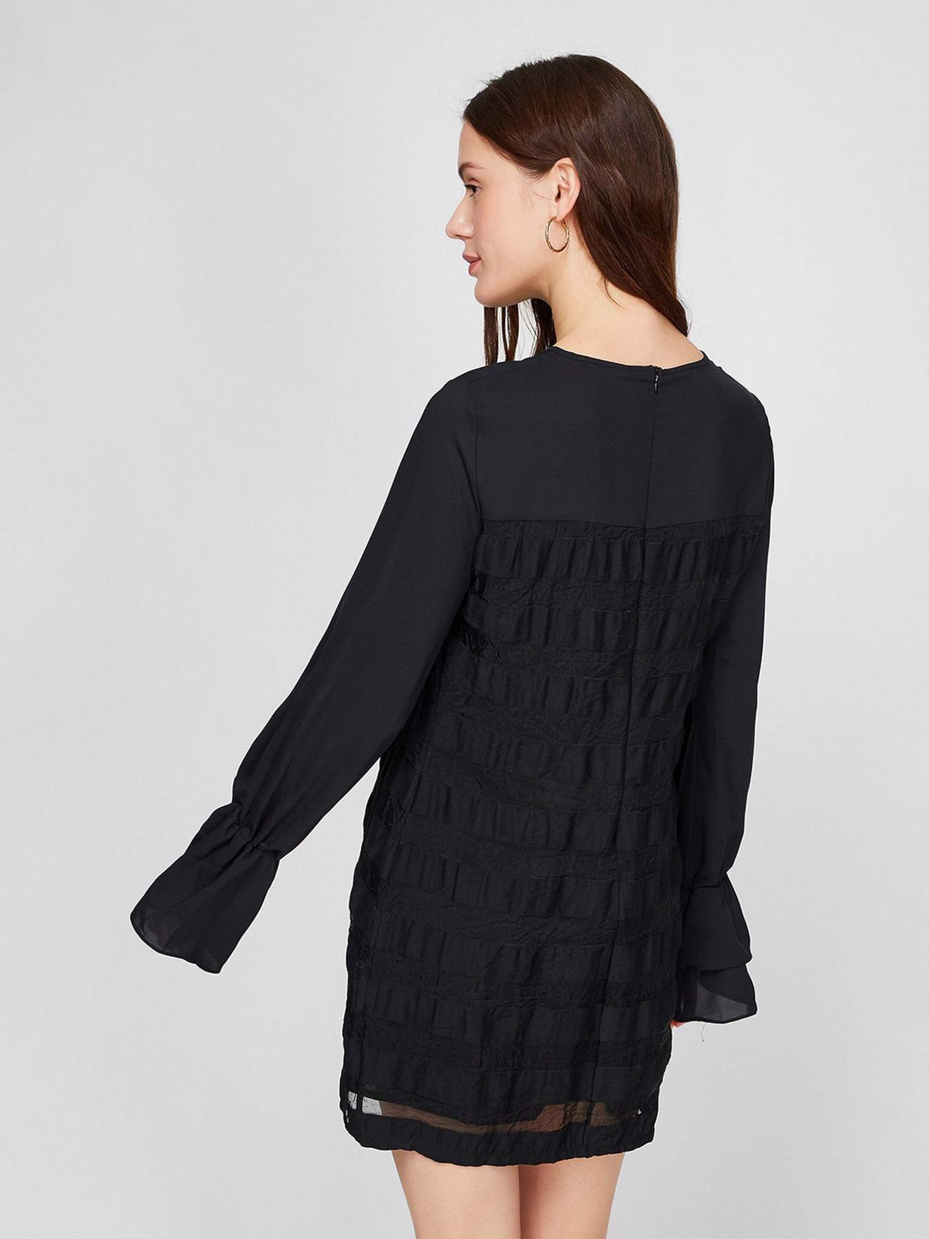 Платье мини Sassofono модель A191-SF-364171, ЧОРНИЙ Фото