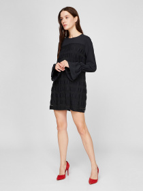 Платье мини Sassofono модель A191-SF-364171, ЧОРНИЙ Фото
