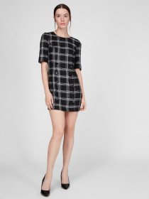 Платье мини Sassofono модель A191-SF-386171-2, ЧОРНИЙ Фото