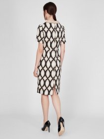 Платье миди Sassofono модель A191-SF-507245, БЕЖЕВИЙ Фото