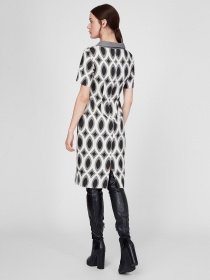 Платье миди Sassofono модель A191-SF-507245, СІРИЙ Фото