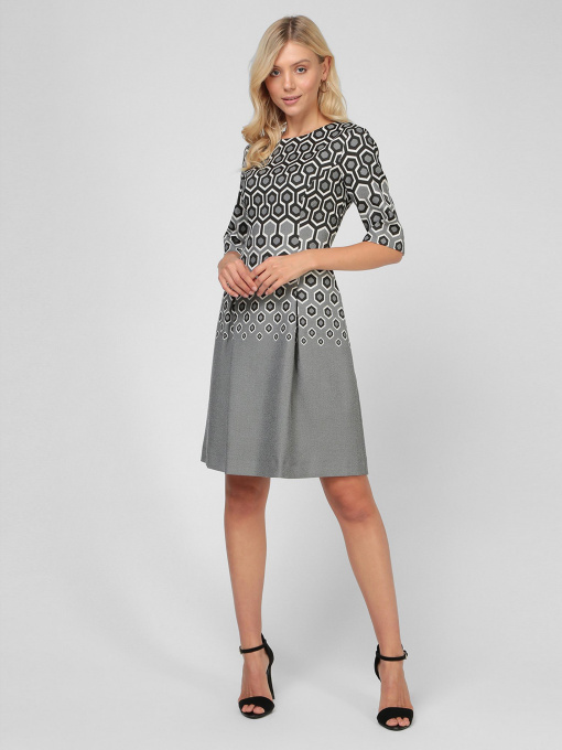 Сукня міні Sassofono модель A191-SF-507290, СІРИЙ Фото