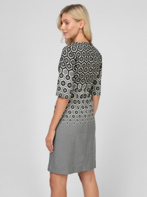 Платье мини Sassofono модель A191-SF-507290, СІРИЙ Фото