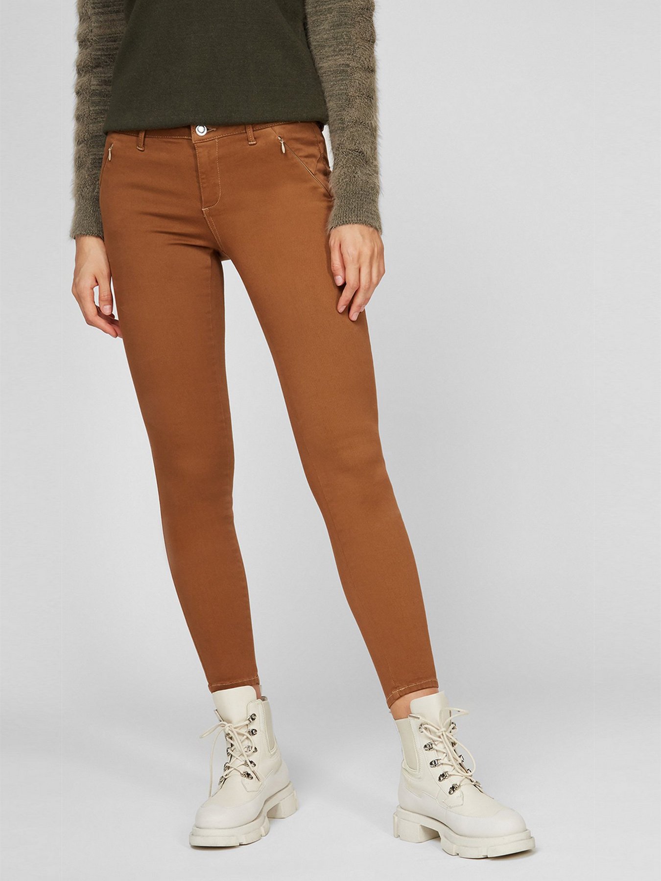 Скіні джинси Sassofono модель A191-SF-321013, Темно-бежевий Фото