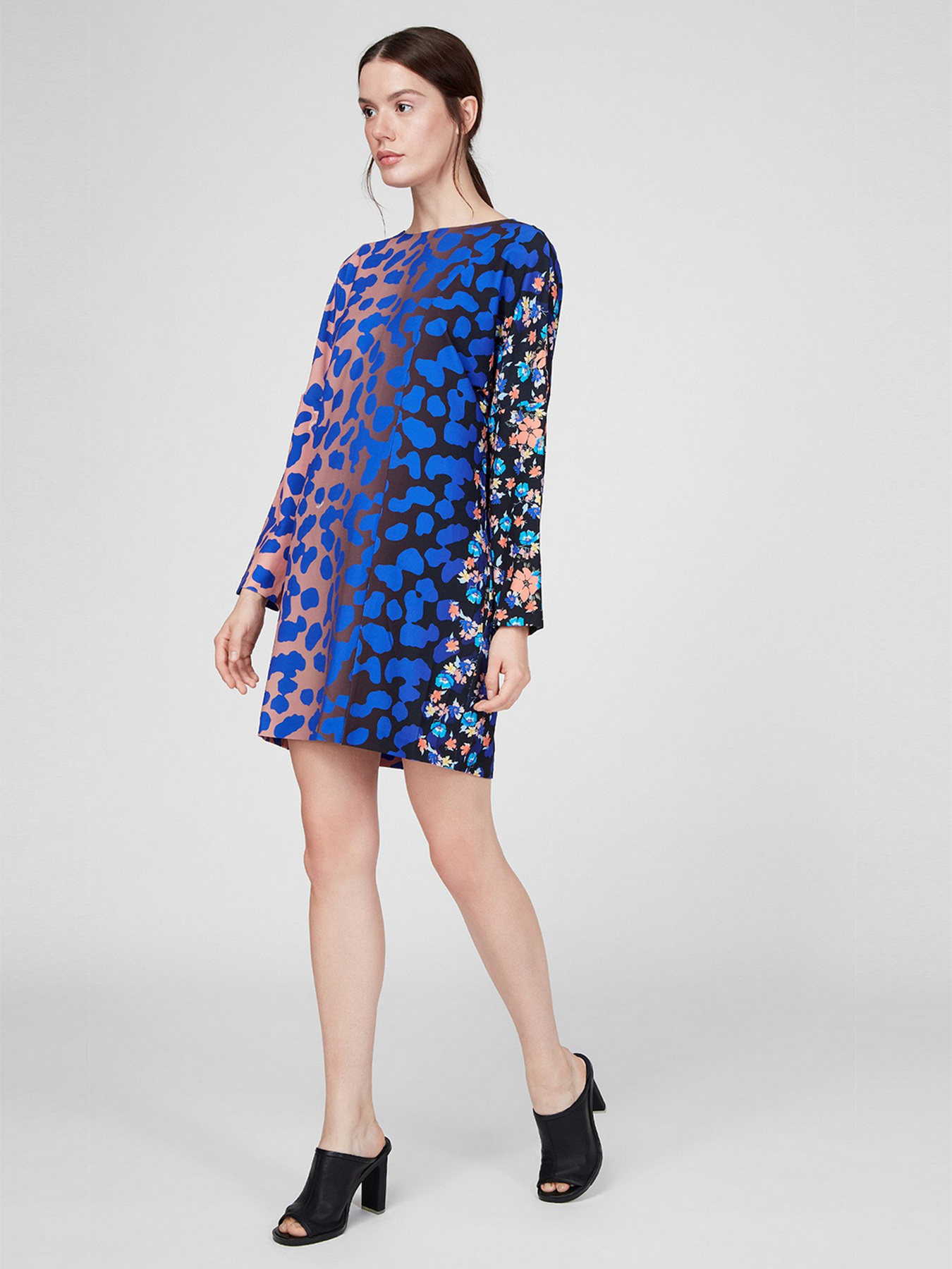 Платье мини Sassofono модель A201-SF-232172, БЛАКИТНИЙ Фото