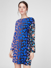 Платье мини Sassofono модель A201-SF-232172, БЛАКИТНИЙ Платье мини Sassofono модель A201-SF-232172, БЛАКИТНИЙ Фото