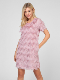 Платья Sassofono модель A201-SC-1649, ПУДРОВИЙ-1 Фото