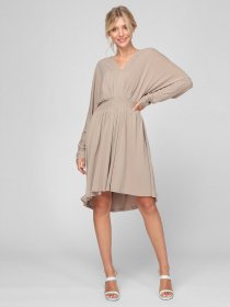 Платья Sassofono модель A201-SC-17063, БЕЖЕВИЙ Фото