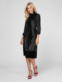 Платье миди Sassofono модель A201-SC-17085, ЧОРНИЙ Фото