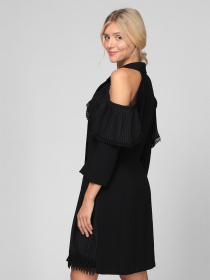 Платье мини Sassofono модель A201-SF-254171, ЧОРНИЙ Фото