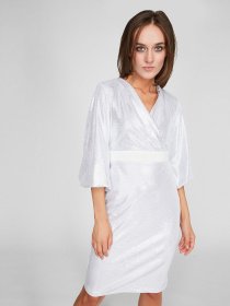 Платья Sassofono модель A201-SC-17089, СРІБНИЙ Фото