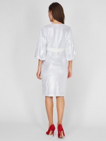 Платья Sassofono модель A201-SC-17089, СРІБНИЙ Платья Sassofono модель A201-SC-17089, СРІБНИЙ Фото