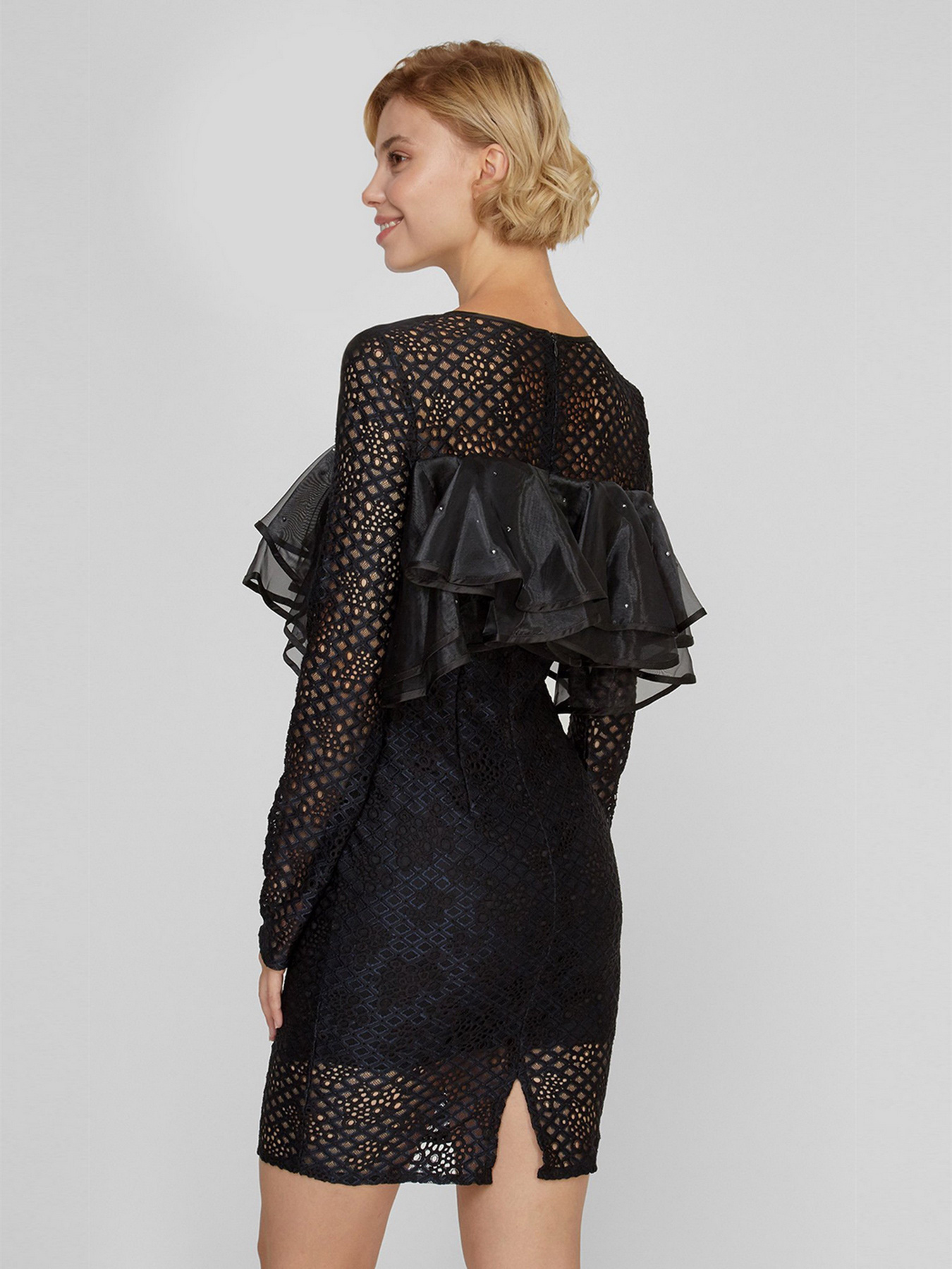 Сукня міні Sassofono модель A191-SF-163171, ЧОРНИЙ Фото