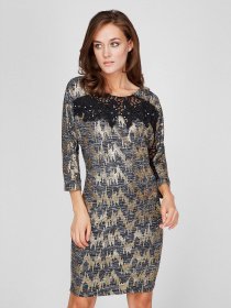 Сукні Sassofono модель A201-SC-19222, ЗОЛОТИЙ Фото