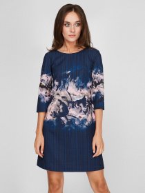 Платья Sassofono модель A201-SC-19239, СИНІЙ Фото