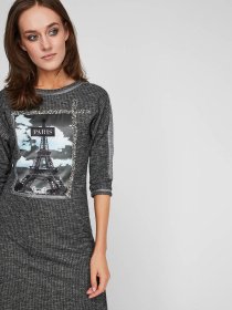 Туника Sassofono модель A201-SC-19247, СІРИЙ Фото