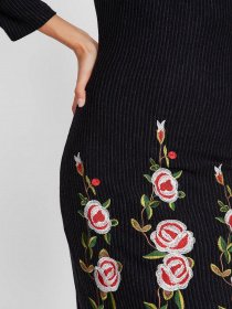 Платье мини Sassofono модель A201-SC-2021, ЧОРНИЙ Фото