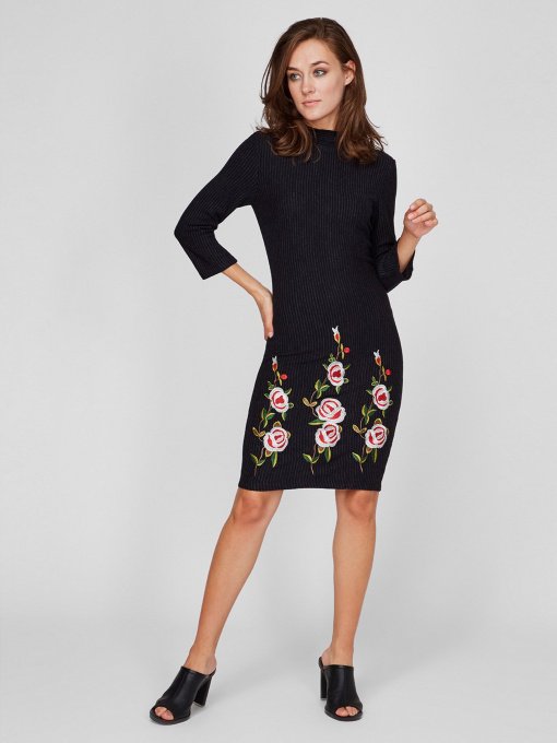 Сукня міні Sassofono модель A201-SC-2021, ЧОРНИЙ Фото