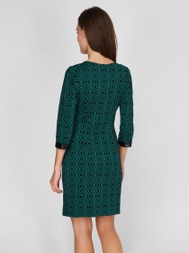 Платье мини Sassofono модель A201-SC-2238, ЗЕЛЕНИЙ Фото