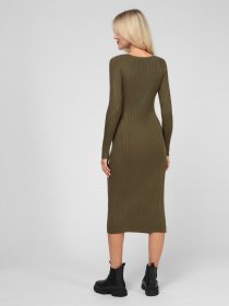 Платье миди Sassofono модель A201-SC-27621, ХАКІ Фото