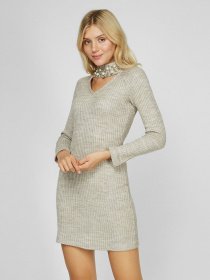 Платья Sassofono модель A201-SC-4221, БЕЖЕВИЙ Фото