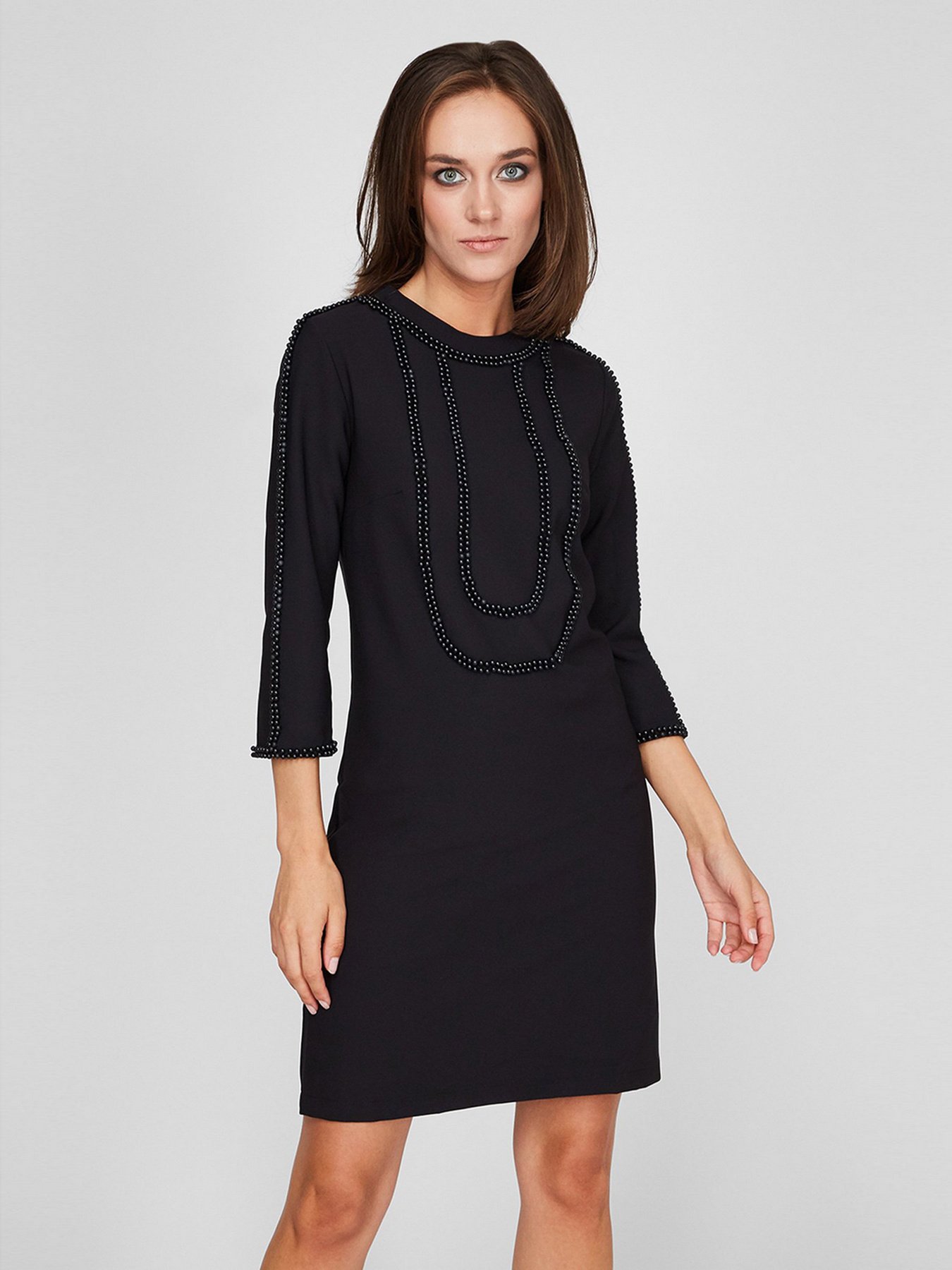 Платье мини Sassofono модель A201-SC-4259, ЧОРНИЙ Платье мини Sassofono модель A201-SC-4259, ЧОРНИЙ Фото