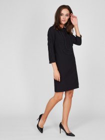 Платье мини Sassofono модель A201-SC-4259, ЧОРНИЙ Платье мини Sassofono модель A201-SC-4259, ЧОРНИЙ Фото