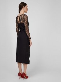 Платья Sassofono модель A201-SC-4262, ЧОРНИЙ Фото