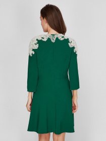 Платья Sassofono модель A201-SC-4265, ЗЕЛЕНИЙ Фото