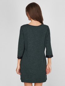 Платье мини Sassofono модель A201-SC-5387, ЗЕЛЕНИЙ Фото