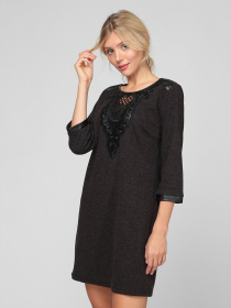 Платья Sassofono модель A201-SC-5403, КОРИЧНЕВИЙ Фото