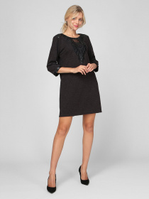 Платья Sassofono модель A201-SC-5403, КОРИЧНЕВИЙ Фото