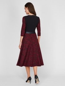 Платья Sassofono модель A201-SC-5426, БОРДОВИЙ Платья Sassofono модель A201-SC-5426, БОРДОВИЙ Фото