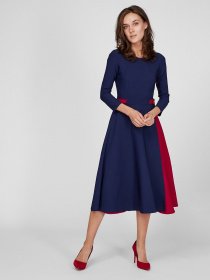 Платья Sassofono модель A201-SC-5972, СИНІЙ-1 Фото