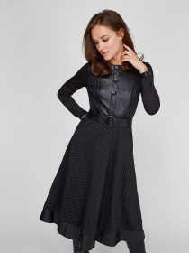 Платья Sassofono модель A201-SC-5994, ЧОРНИЙ Фото