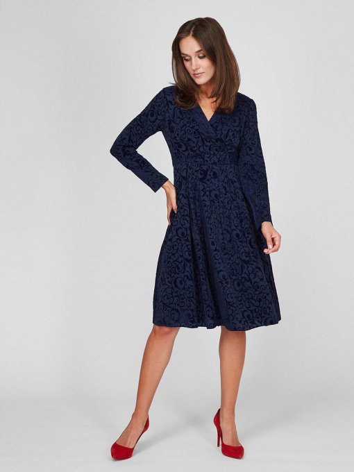 Платья Sassofono модель A201-SC-6332, СИНІЙ Фото